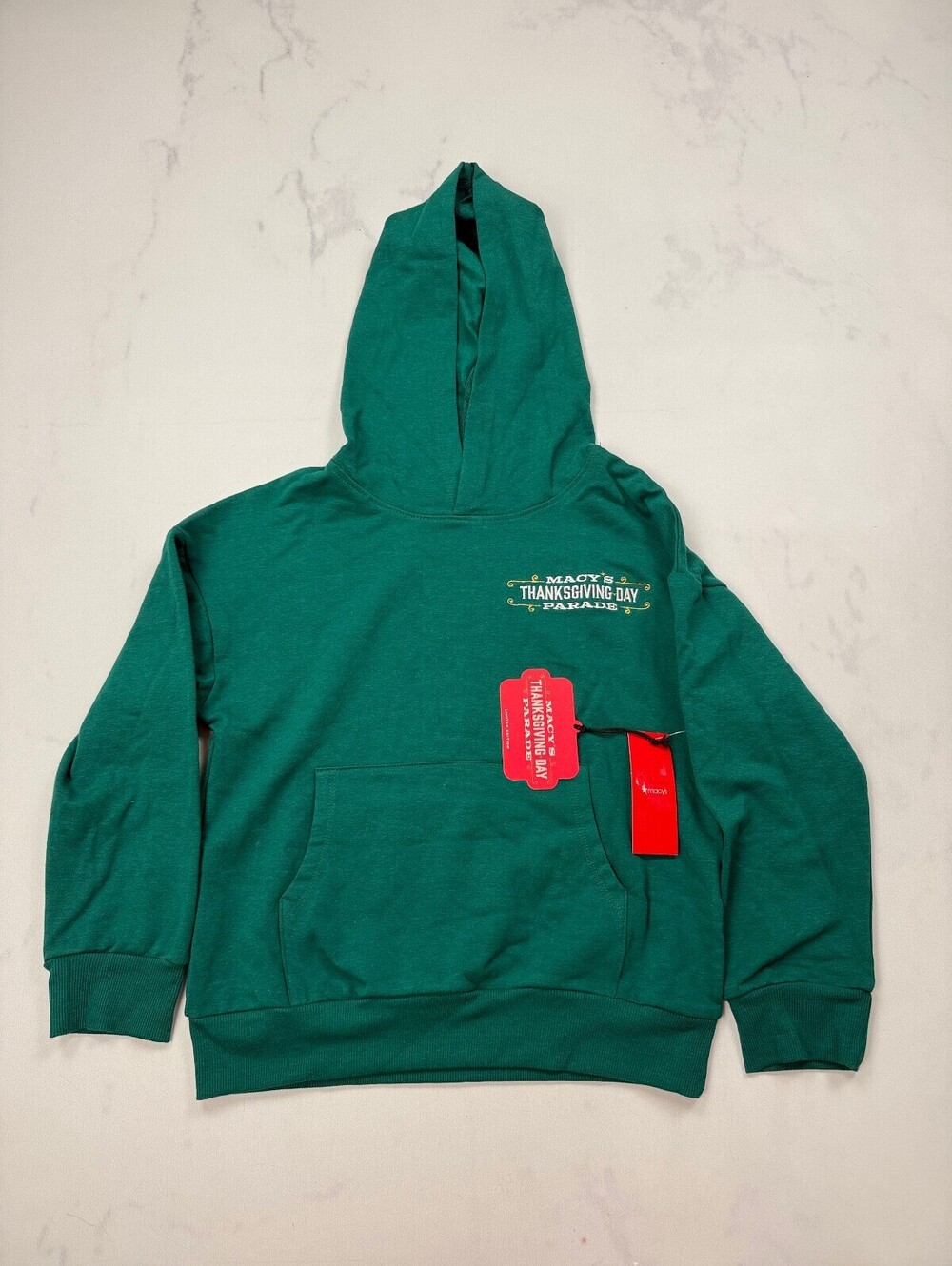 Macy's Hoodie Sweatshirt Green Modern Streetwear -  Boys M